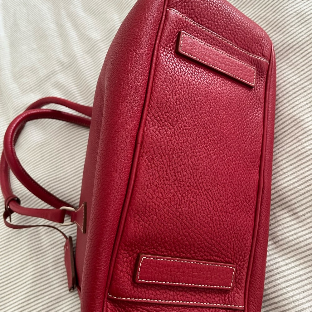 Prada Red Leather Shoulder Bag - Picture 3 of 15